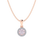 Eminence Pinks Diamond Halo Pendant