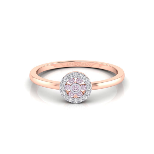 Eminence Pinks Diamond Halo Ring