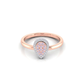 Eminence Pinks Diamond Pear Ring