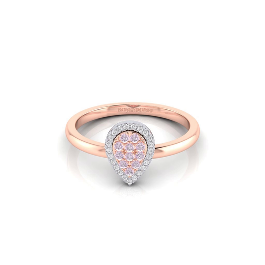 Eminence Pinks Diamond Pear Ring
