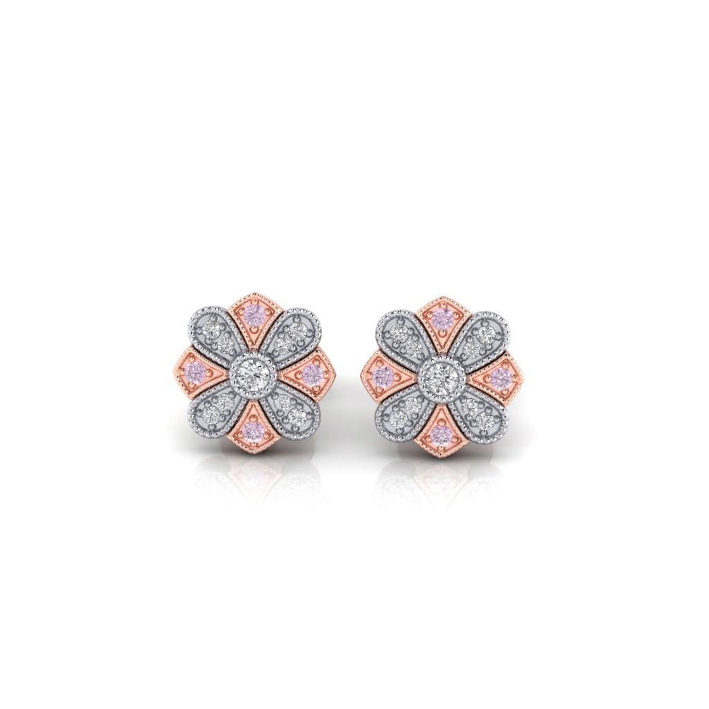 Eminence Pinks Vintage Earrings
