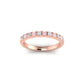 Eminence Alternating Pink & White Diamond Ring - Rosendorff Diamond Jewellers