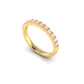 Eminence Pinks Diamond Band in Yellow Gold