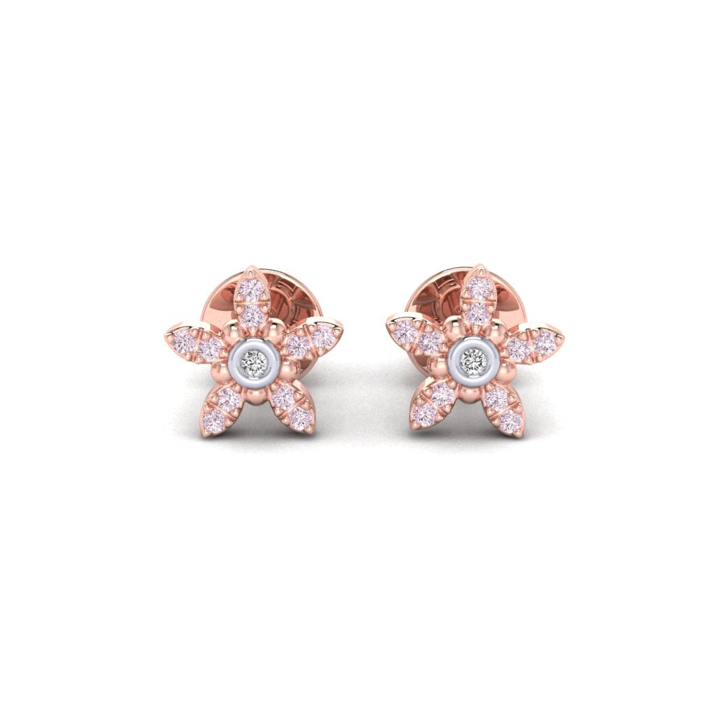 Eminence Pinks Diamond Star Earrings - Rosendorff Diamond Jewellers