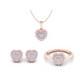 Eminence Pinks Diamond Heart Earrings - Rosendorff Diamond Jewellers