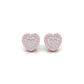 Eminence Pinks Diamond Heart Earrings - Rosendorff Diamond Jewellers