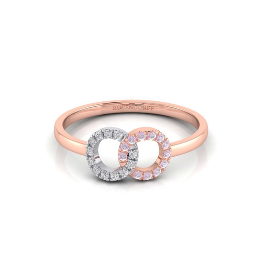 Eminence Pinks Interlocking Circles Ring - Rosendorff Diamond Jewellers