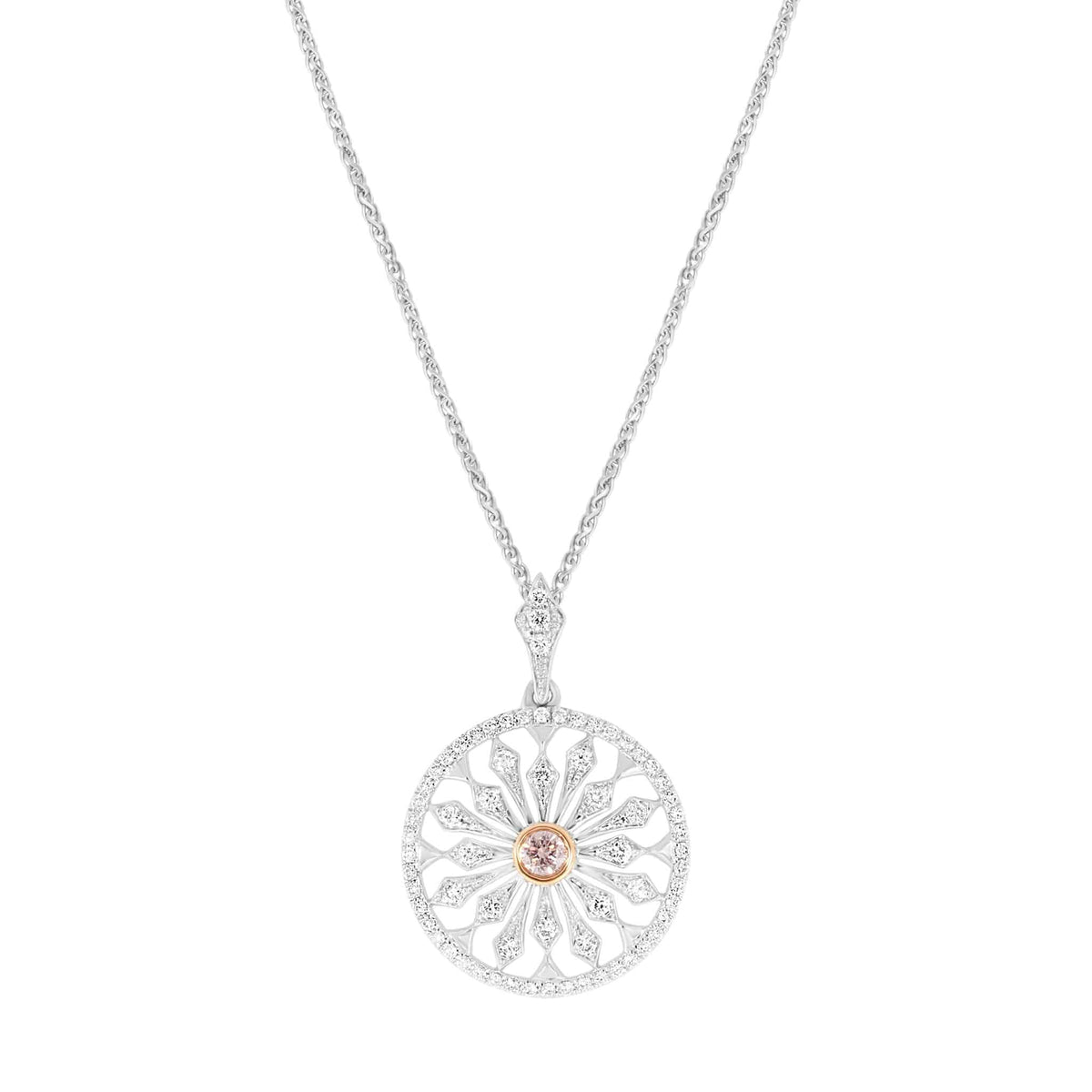Natural Fancy Pink Diamond Pendant - Rosendorff Diamond Jewellers