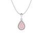 Eminence Pinks Diamond Pear Pendant | White Gold
