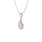 Eminence Pinks Diamond Pear Pendant | White Gold
