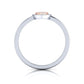 Eminence Pinks Diamond Pear Ring | White Gold