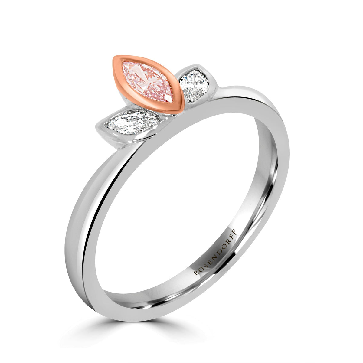 Pink Diamond Lotus Blossom Ring