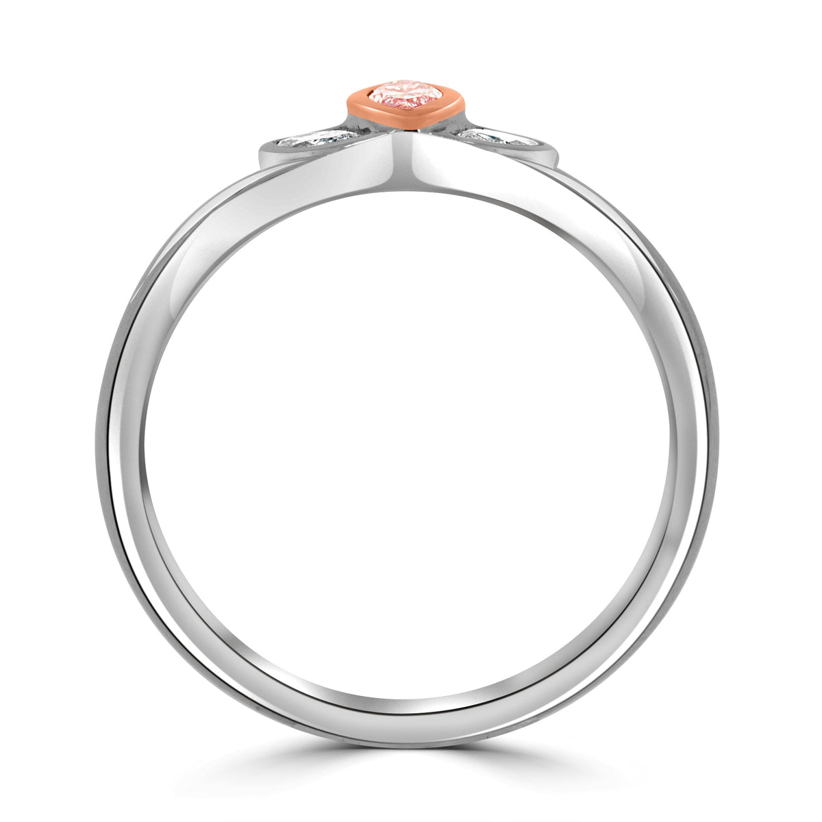 Pink Diamond Lotus Blossom Ring