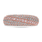 Pave Dome Pink Diamond Ring
