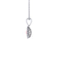 Eminence Pinks Diamond Sunflower Pendant | White Gold