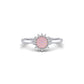 Eminence Pinks Diamond Sunflower Ring | White Gold