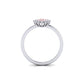 Eminence Pinks Diamond Sunflower Ring | White Gold