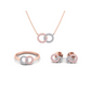 Eminence Pinks Interlocking Circles Earrings - Rosendorff Diamond Jewellers
