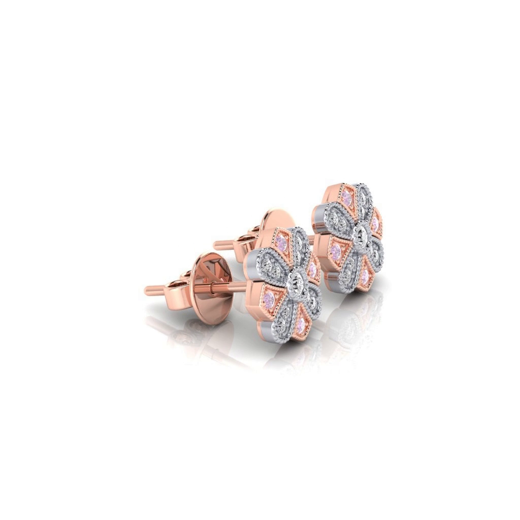 Eminence Pinks Vintage Earrings