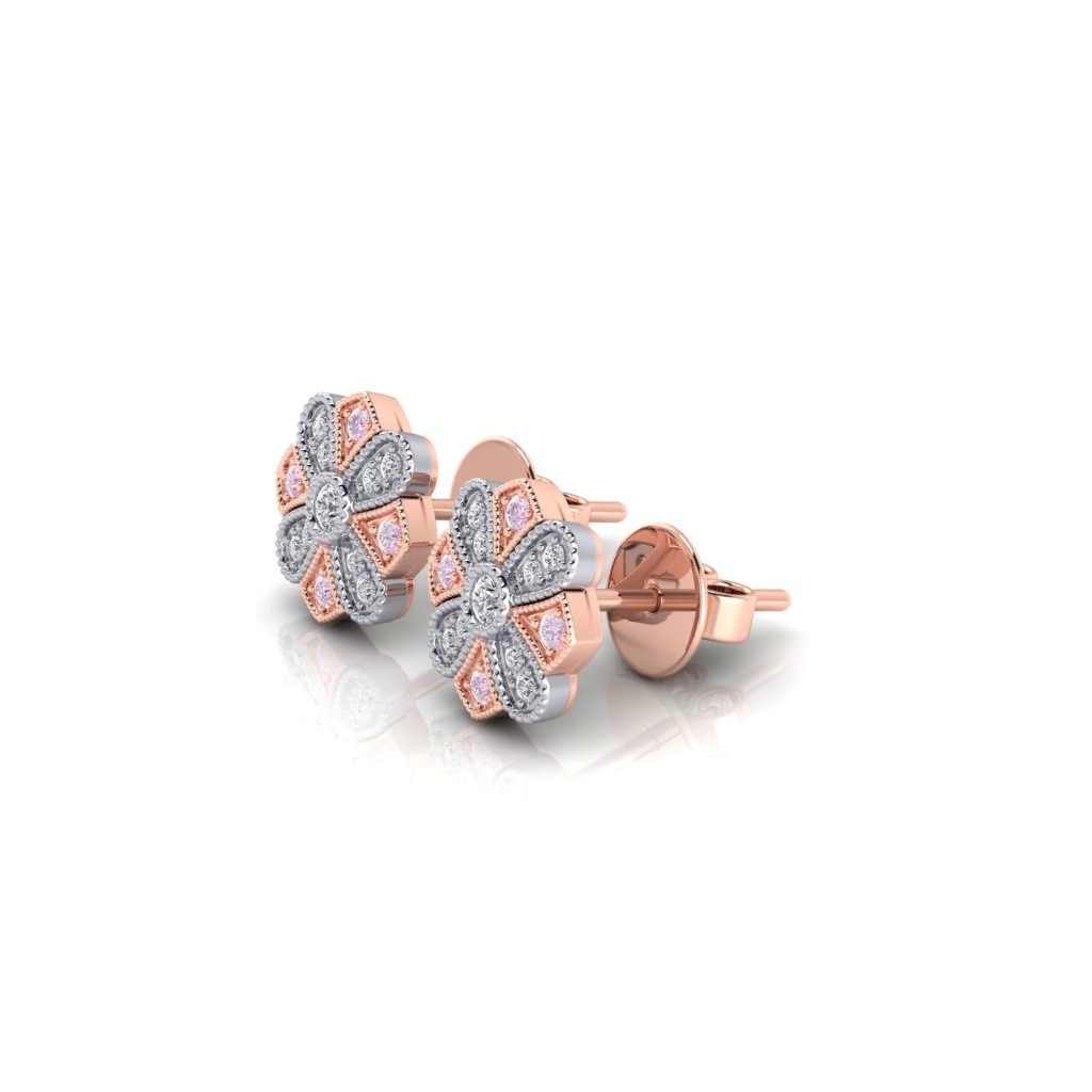 Eminence Pinks Vintage Earrings