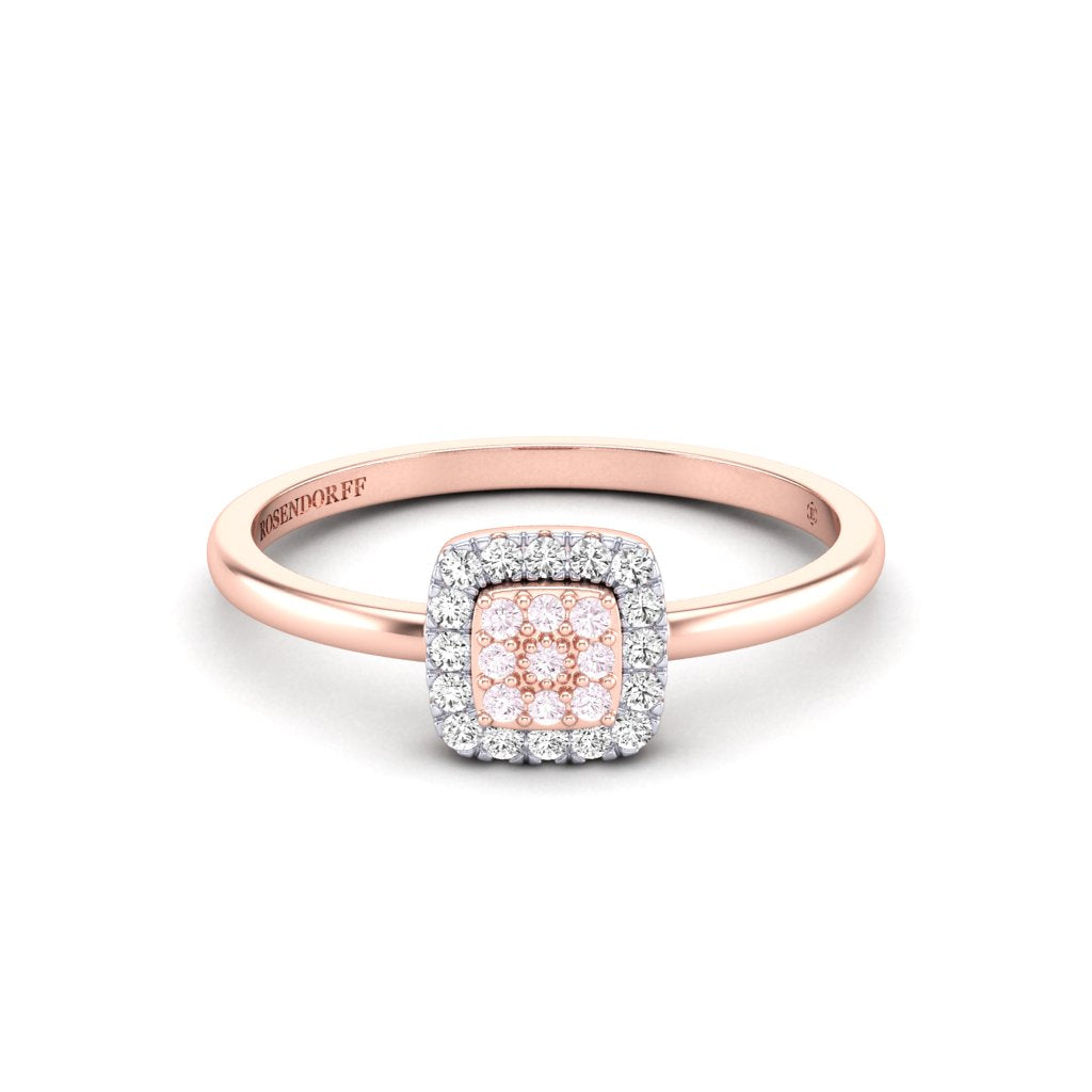 Eminence Pinks Diamond Square Ring - Rosendorff Diamond Jewellers