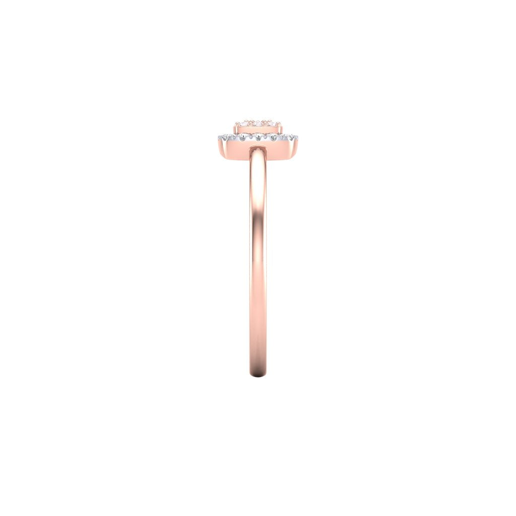 Eminence Pinks Diamond Square Ring - Rosendorff Diamond Jewellers
