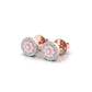Eminence Pinks Diamond Disc Earrings - Rosendorff Diamond Jewellers