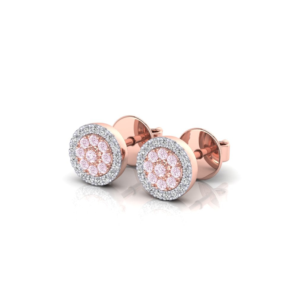 Eminence Pinks Diamond Disc Earrings - Rosendorff Diamond Jewellers