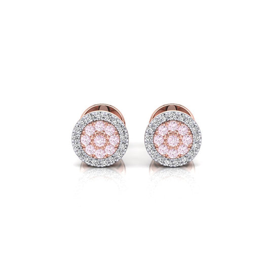 Eminence Pinks Diamond Disc Earrings - Rosendorff Diamond Jewellers
