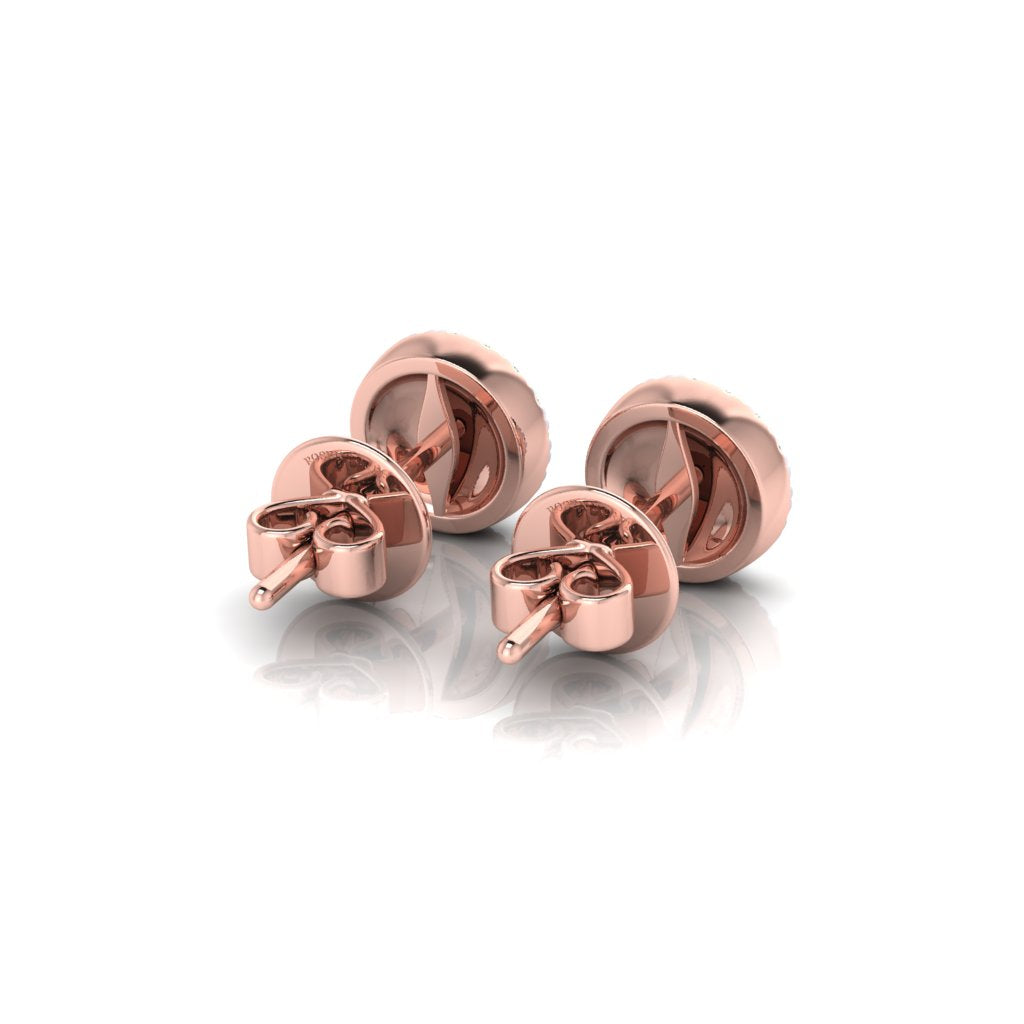 Eminence Pinks Diamond Disc Earrings - Rosendorff Diamond Jewellers