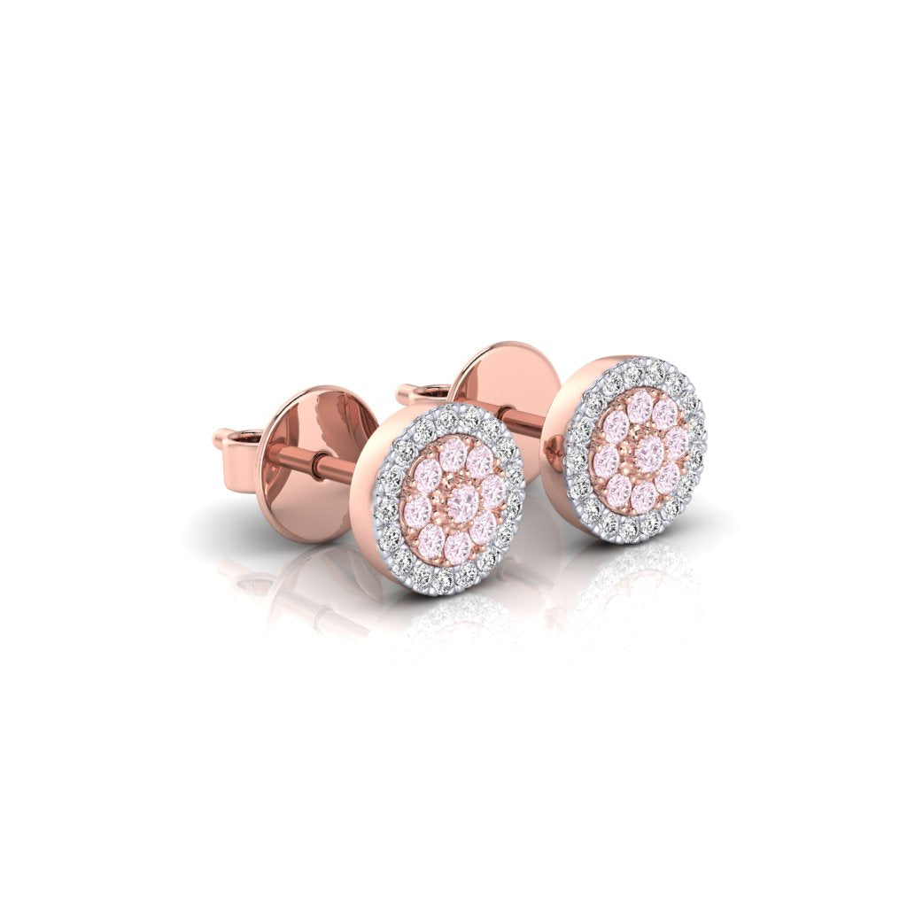 Eminence Pinks Diamond Disc Earrings - Rosendorff Diamond Jewellers