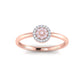 Eminence Pinks Diamond Disc Ring - Rosendorff Diamond Jewellers