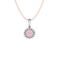 Eminence Pinks Diamond Sunflower Pendant - Rosendorff Diamond Jewellers